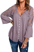 Crochet Lace Button Top